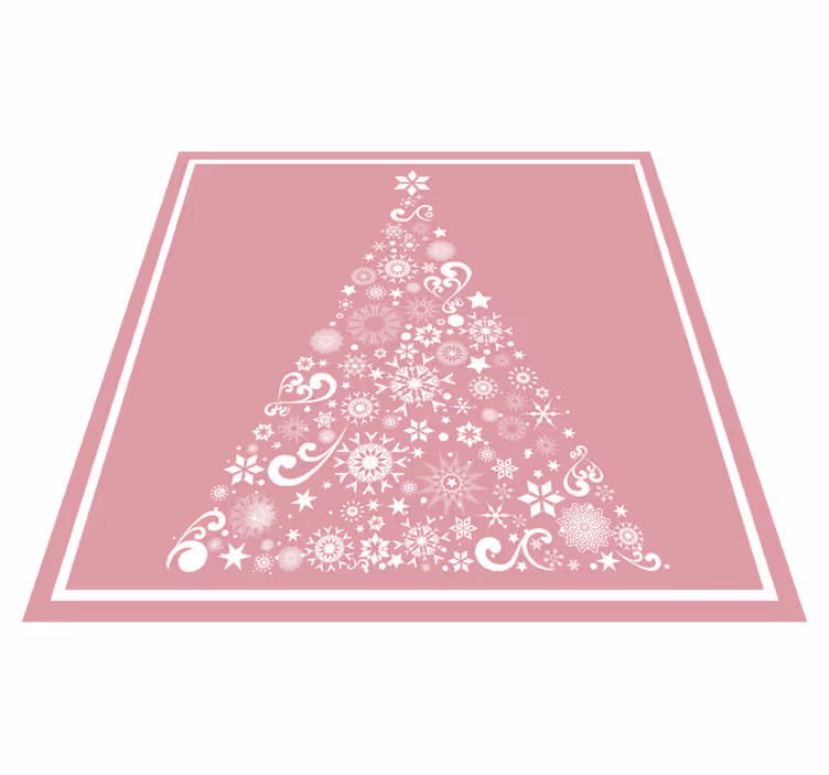 Vinyl Teppich Weihnachten festlicher weihnachtsbaum - TenStickers