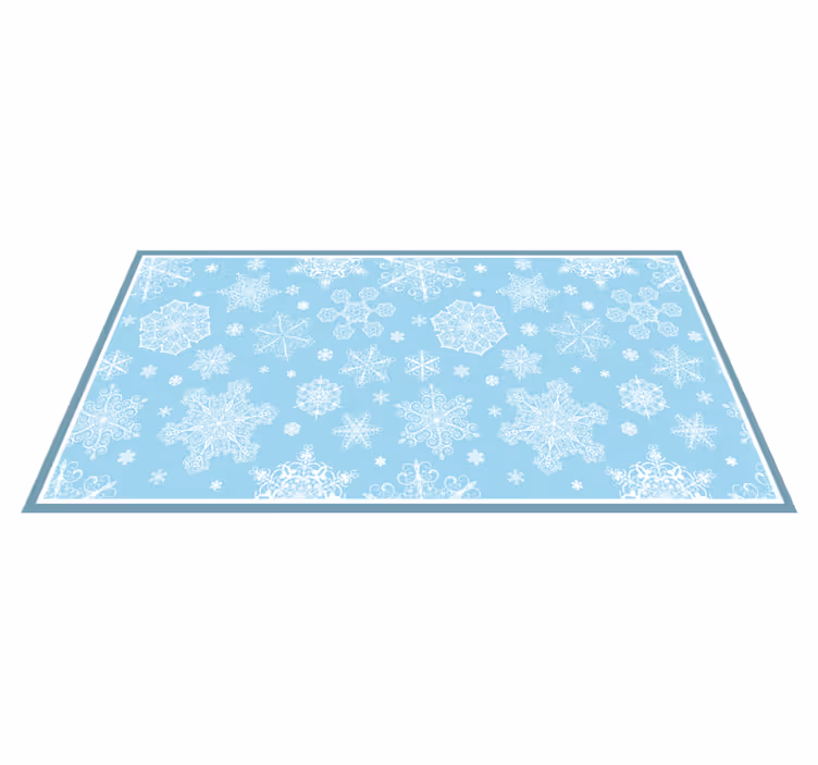Vinyl Teppich Halloween frostiges schneeflockenmuster - TenStickers