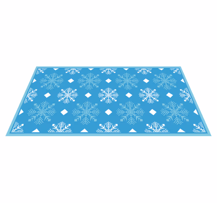 Vinyl Teppich Weihnachten schneeflockenkonzept - TenStickers