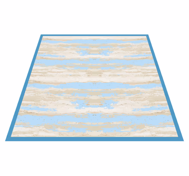 Vinylteppich Holzoptik grau und blau imitation - TenStickers