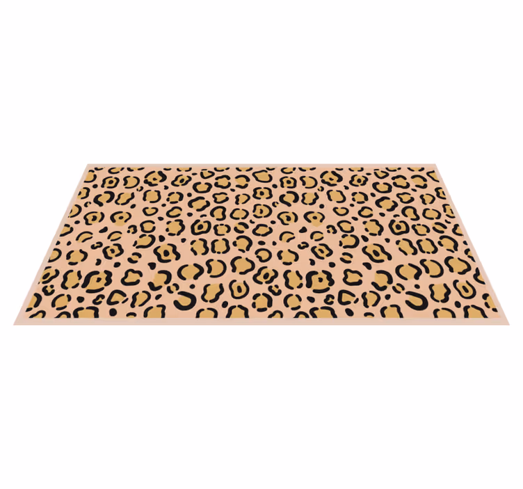 Vinylteppich Schlafzimmer Leoparden-pastellfarbendruck - TenStickers