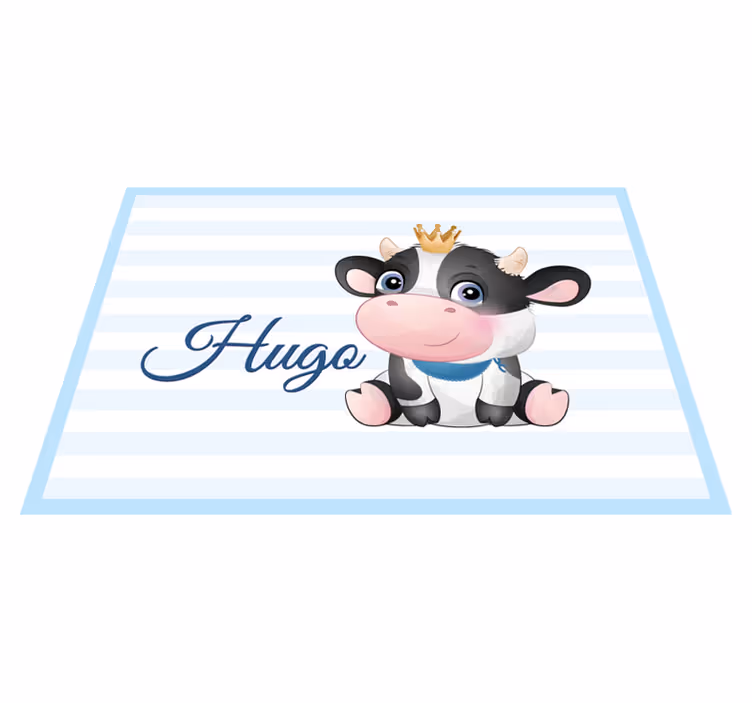 Vinyl teppich baby mit namen kalb - TenStickers