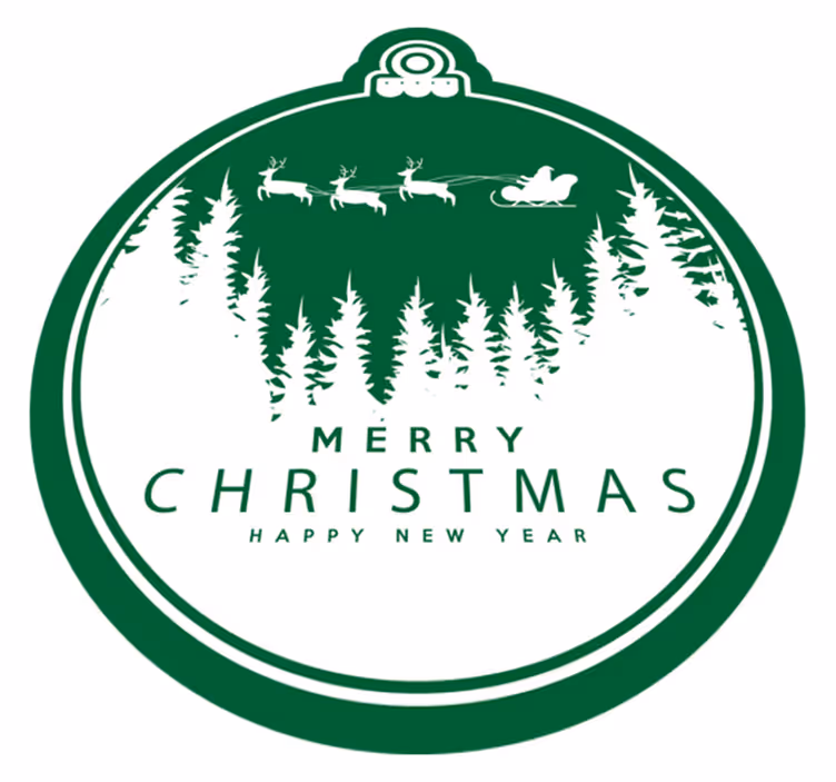 Vinyl Teppich Weihnachten schlittenfahrt - TenStickers