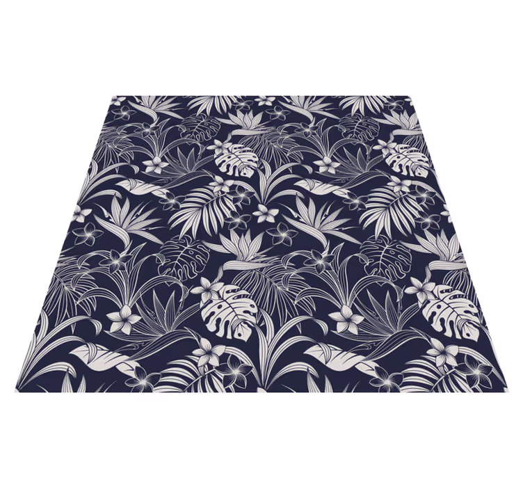Vinyl Teppich Natur tropisches blumenmuster - TenStickers