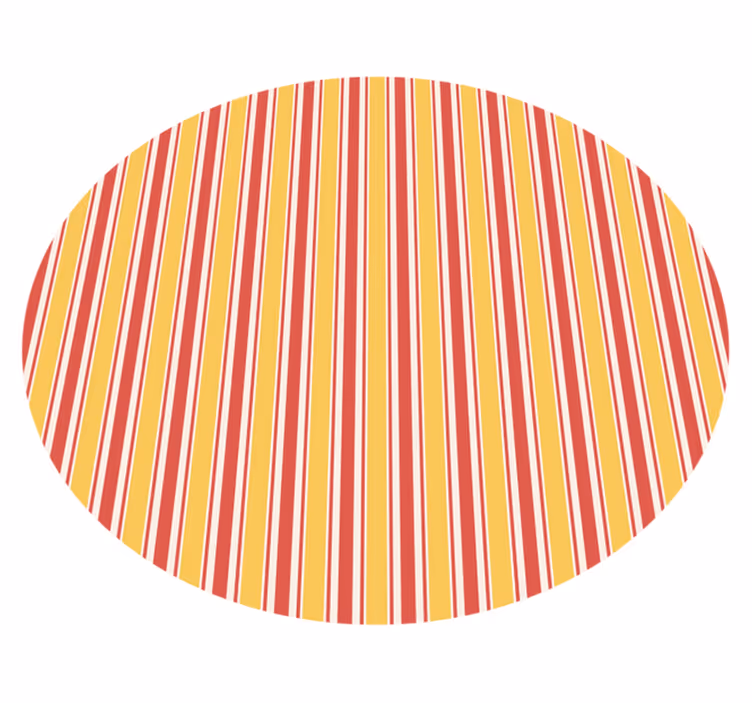 Vinyl Teppich gestreift gelb und lila - TenStickers