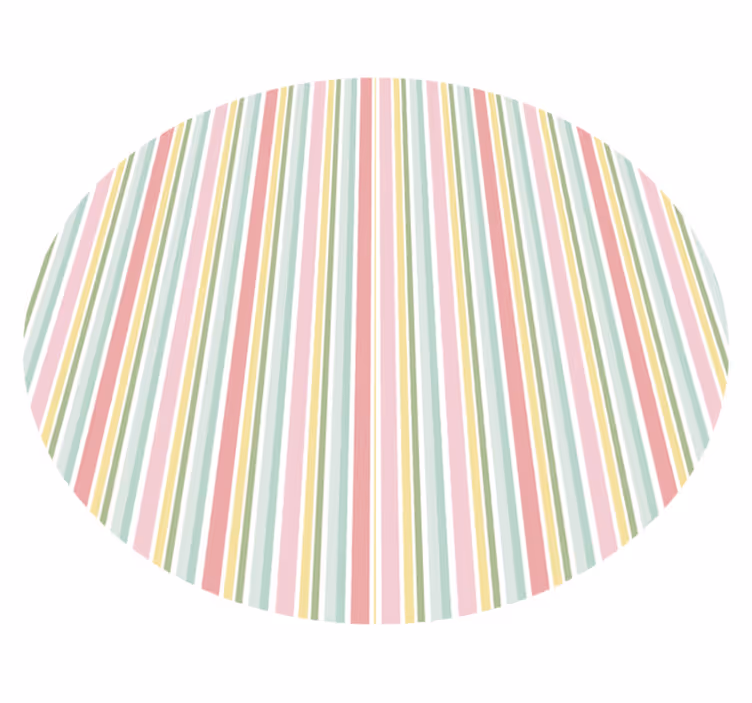Vinyl teppich gestreift lebhaftes streifenarrangement - TenStickers