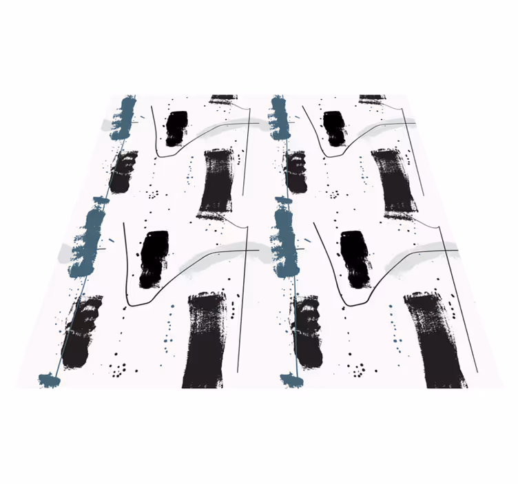 Vinyl Teppich minimalistisch lineare abstrakte formen - TenStickers