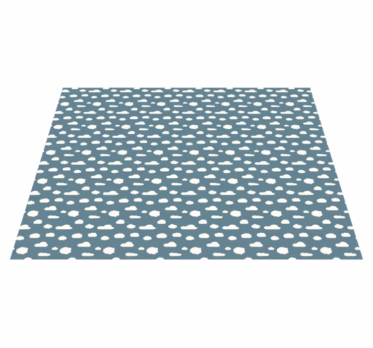 Vinyl Teppich Kinder wolkenmuster - TenStickers