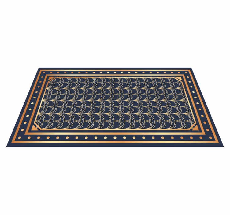 Vinyl Teppich geometrisch elegante wellenmuster - TenStickers