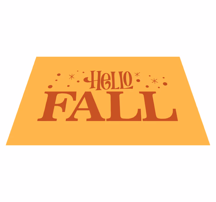 Vinyl Teppich Spruch willkommen herbststimmung - TenStickers