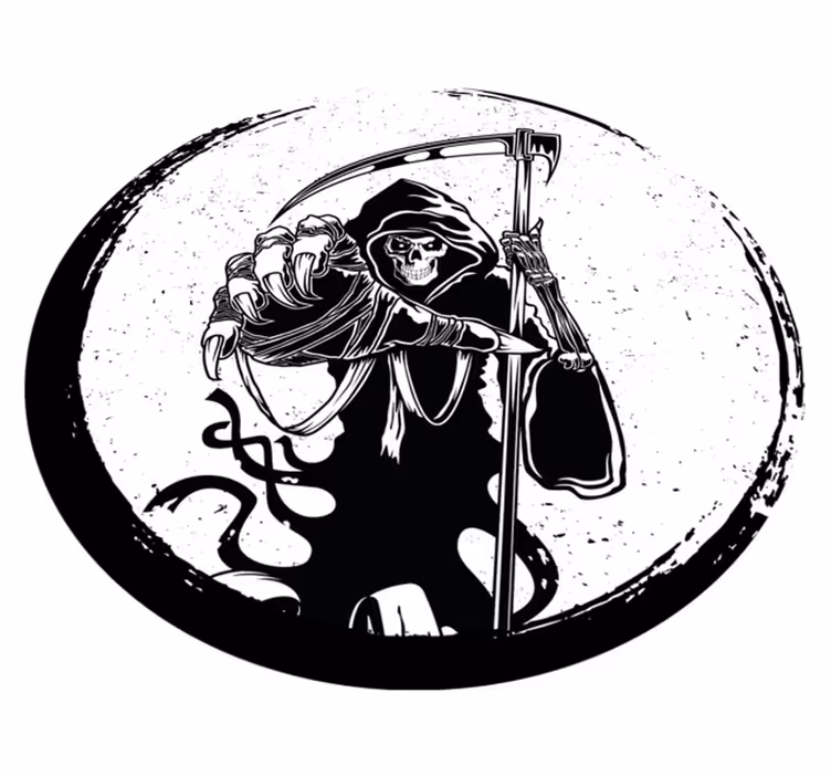 Vinyl Teppich Halloween sensenmann-motiv - TenStickers