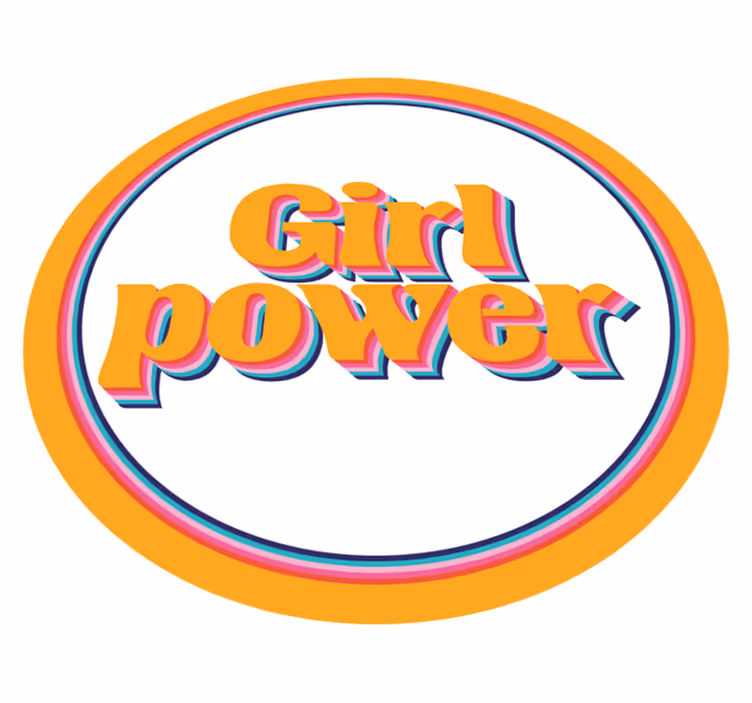 Vinyl Teppich Spruch frauenpower - TenStickers
