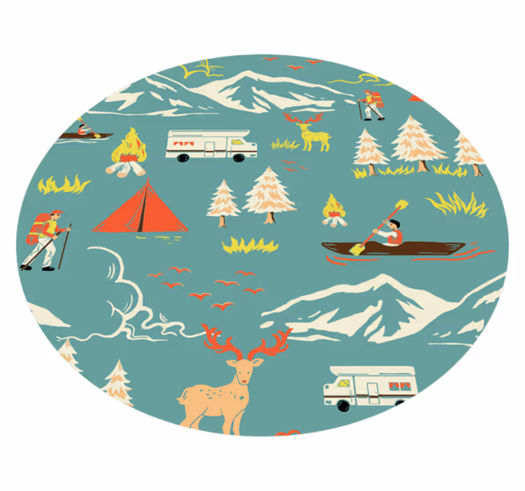 Vinyl Teppich Natur outdoor-abenteuer - TenStickers