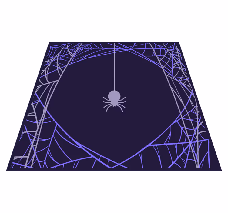 Vinyl teppich halloween mit spinnennetzmuster - TenStickers