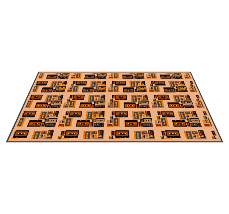 Vinylteppich kindlich vintage-kassetten - TenStickers