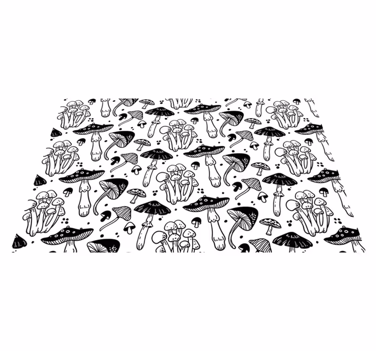 Vinyl Teppich Natur pilzmotiv - TenStickers