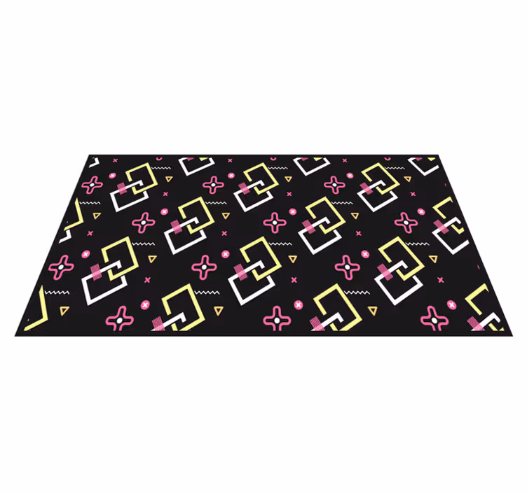 Vinyl teppich geometrisch modernes muster spiel - TenStickers