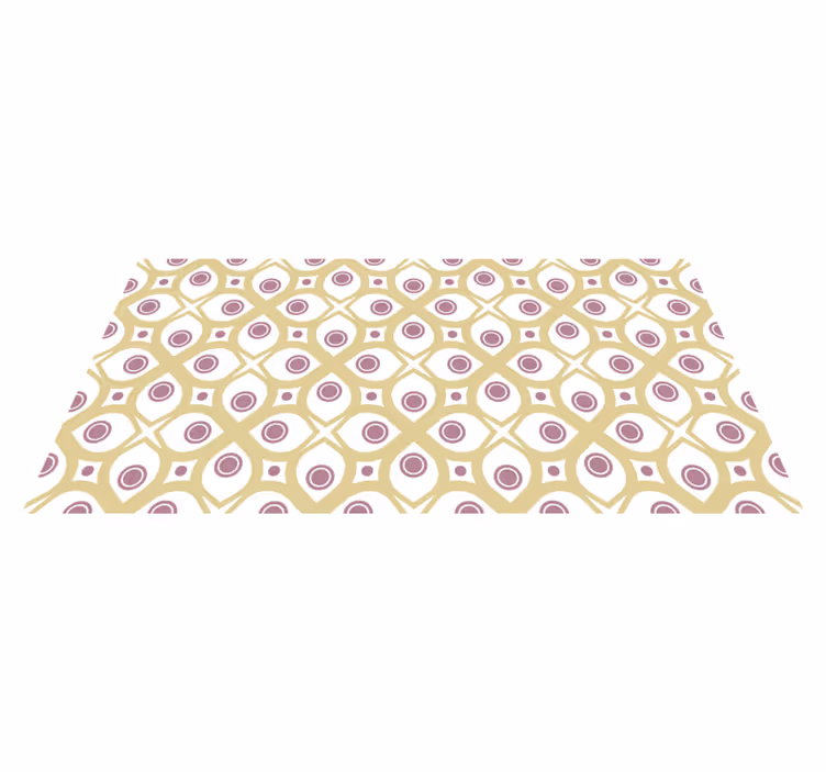 Vinyl Teppich Mosaik geometrisches kreismuster - TenStickers