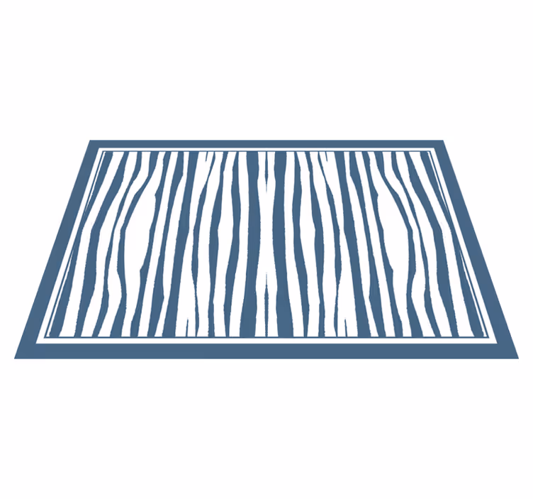 Vinylteppich modern Blau gestreift "hampton-style" - TenStickers