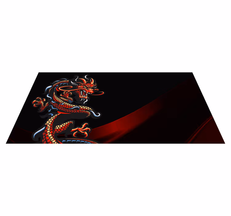 Vinyl Teppich Jugendzimmer drachenillustration - TenStickers