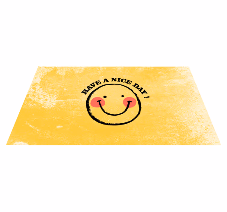 Vinyl Teppich Spruch einen schönen tag noch! - TenStickers