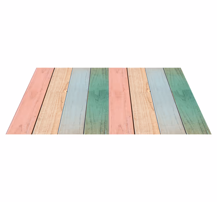 Vinylteppich Holzoptik pastellfarbene dielenoberfläche - TenStickers