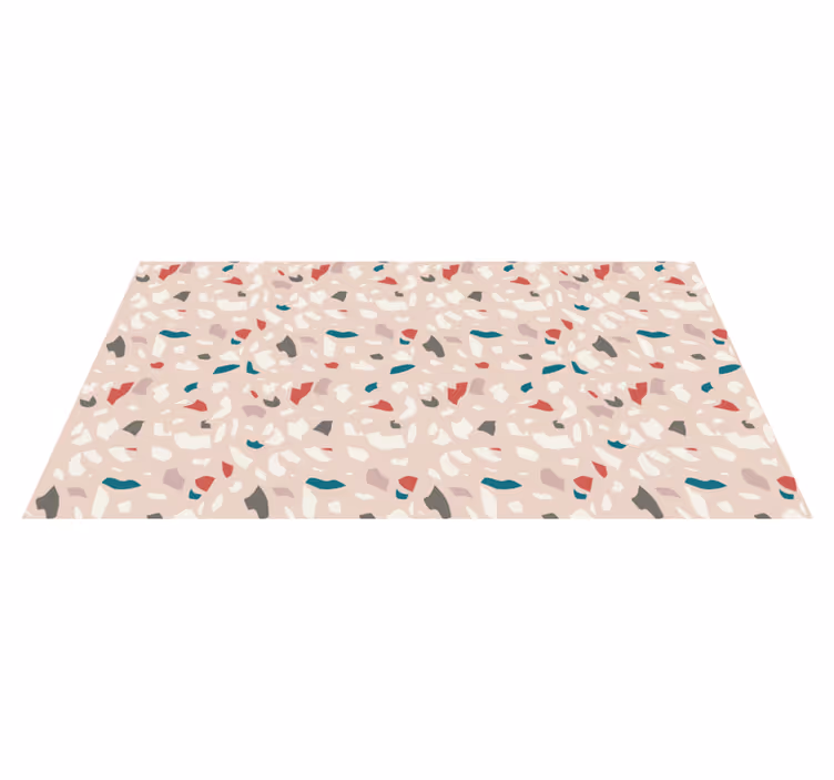 Vinyl Teppich Imitation buntes terrazzomuster - TenStickers