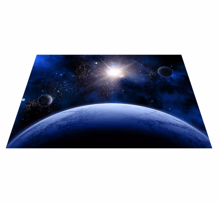 Vinylteppich kindlich kosmische sternenszene - TenStickers