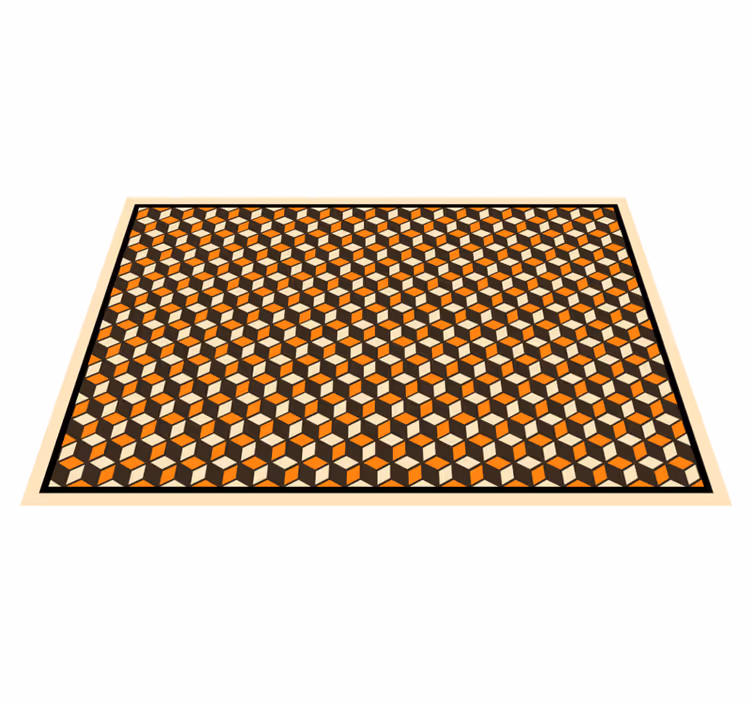 Vinyl Teppich geometrisch lebendige sechseckige formen - TenStickers