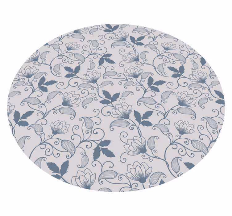 Vinyl Teppich Bad florale gelassenheit - TenStickers
