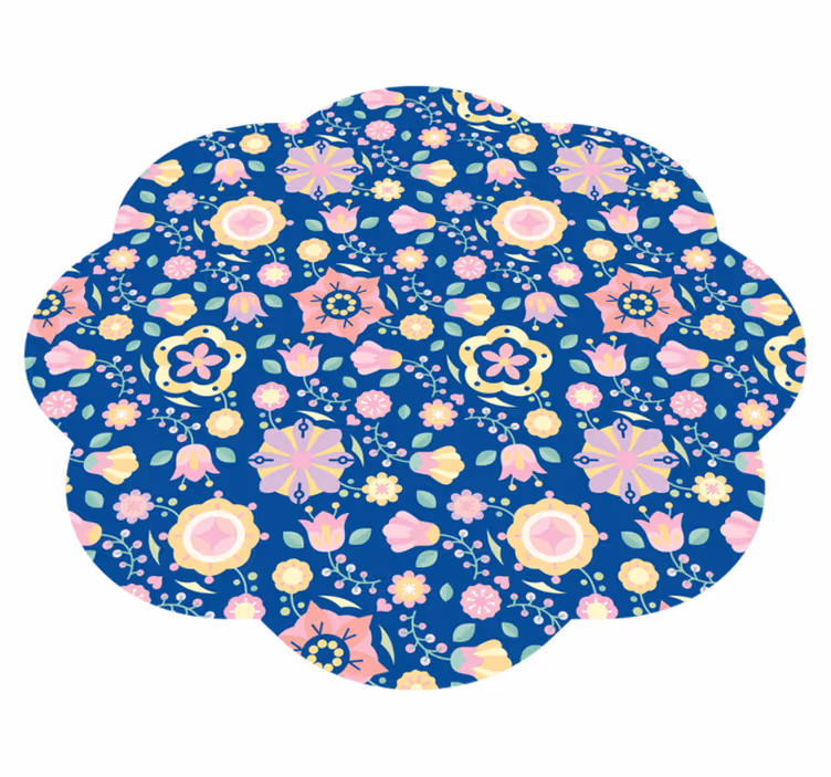 Vinyl Teppich Blumen botanische glückseligkeit - TenStickers