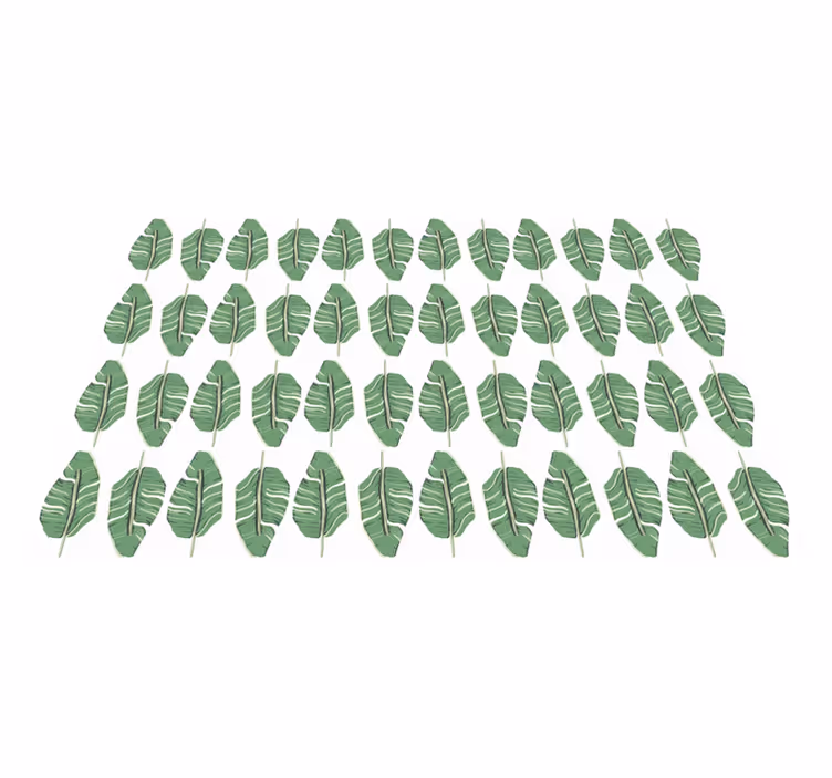 Vinyl Teppich Natur opulentes blättermotiv - TenStickers