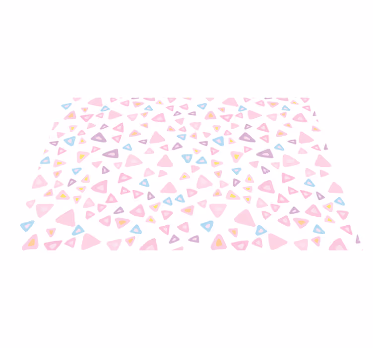 Vinylteppich kindlich bunte dreieckige elemente - TenStickers
