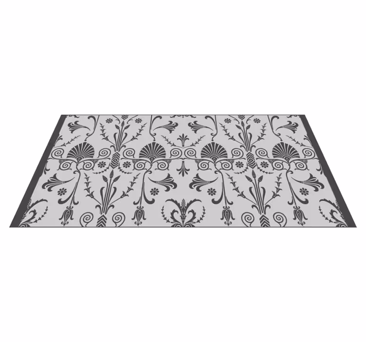 Vinyl Teppich modern florales dekoratives muster - TenStickers