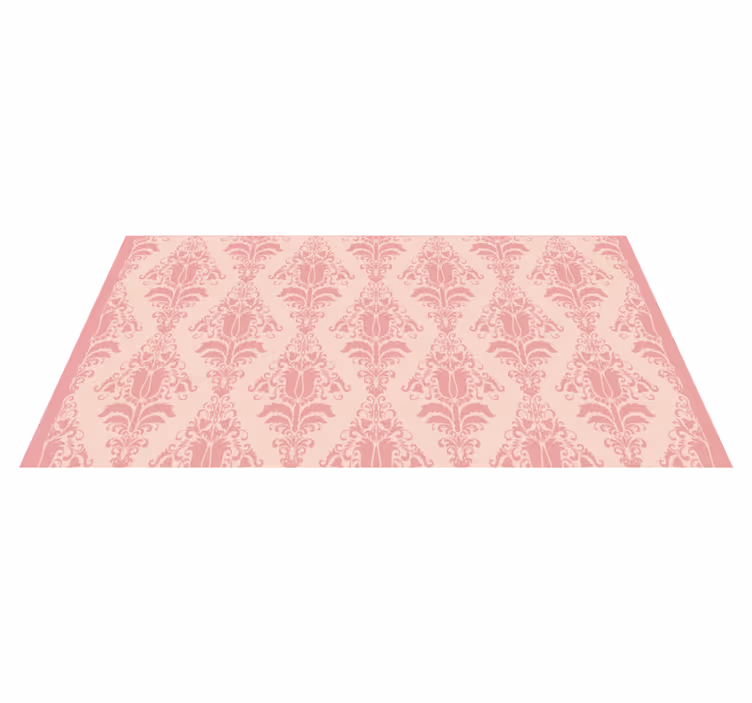 Vinyl Teppich Eingang elegantes rosa motiv - TenStickers
