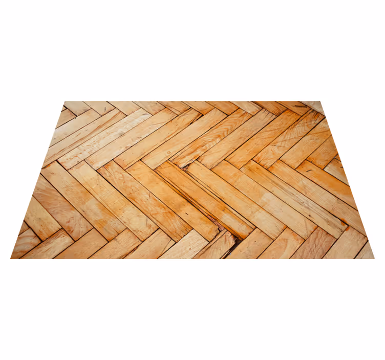 Vinylteppich Holzoptik fischgrätenmuster - TenStickers