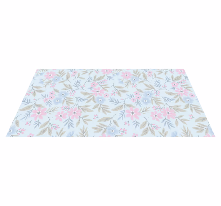 Vinylteppich Blumen blumiges Pastell-Design - TenStickers