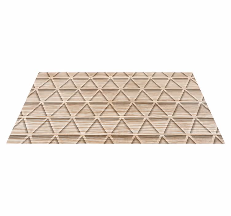 Vinylteppich Holz geometrisches Dreiecksdesign - TenStickers