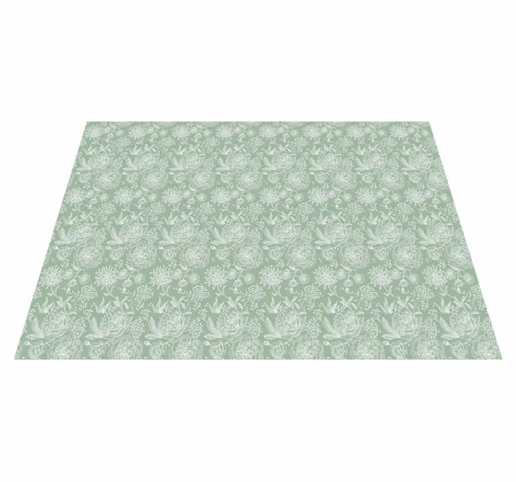 Vinylteppich Blumen blumige Eleganz Oberfläche - TenStickers