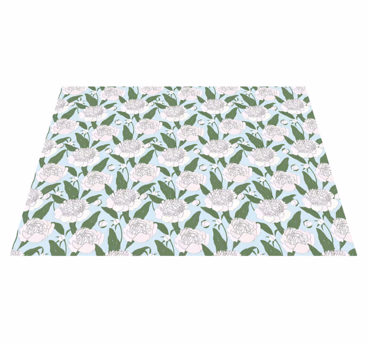 Vinylteppich Blumen blütenpracht Eleganz - TenStickers