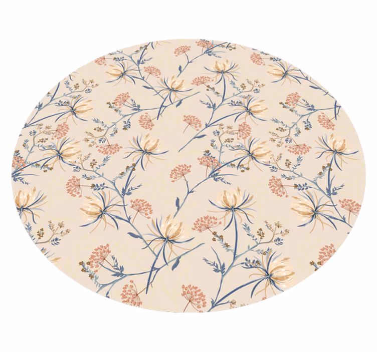 Vinylteppich Blumen botanische Blütenoberfläche - TenStickers