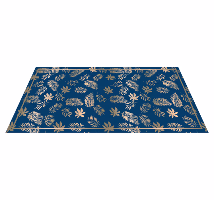 Vinyl Teppich Blumen tropisches blattmuster - TenStickers