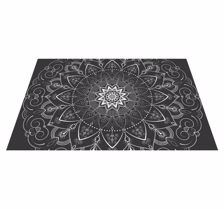 Vinyl Teppich Mandala mandala muster symmetrie - TenStickers