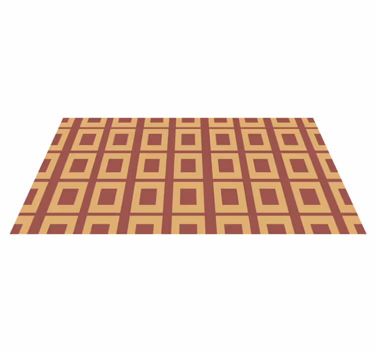 Vinyl Teppich geometrisch geometrische quadrate - TenStickers