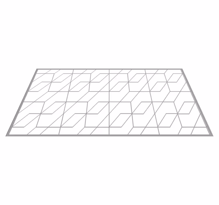 Vinyl Teppich geometrisch geometrisches zickzack-muster - TenStickers