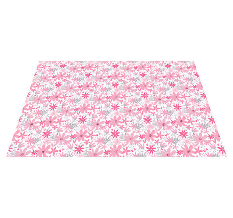 Vinyl Teppich Pflanzen blumenmuster - TenStickers