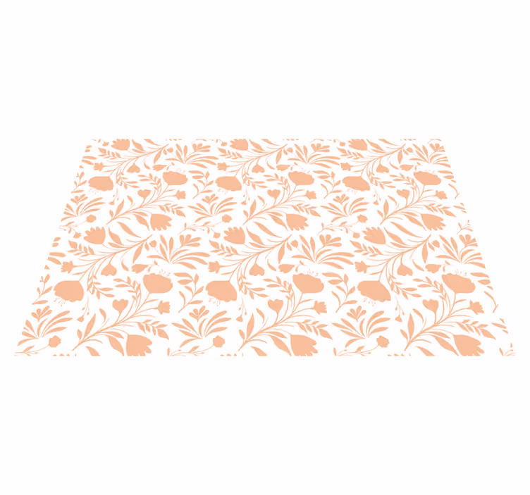 Vinyl Teppich Pflanzen blumenmuster - TenStickers