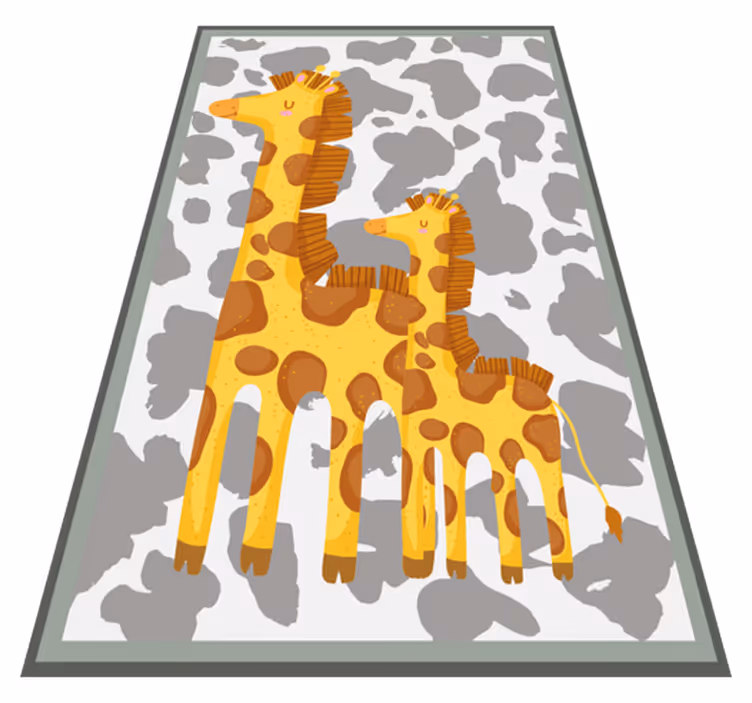 Vinyl Teppich Kinder giraffenfamilienmotiv - TenStickers