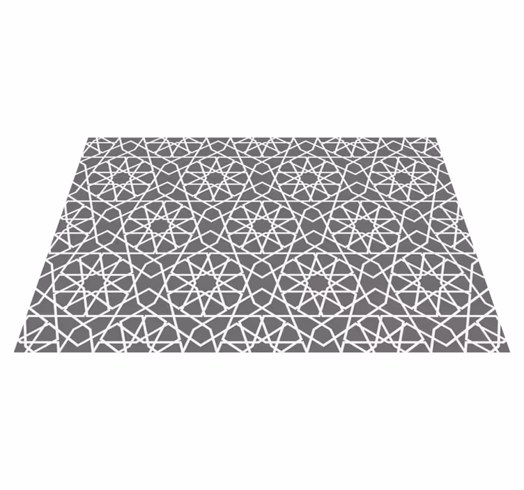 Vinyl Teppich geometrisch schnittlinien - TenStickers
