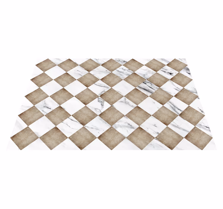 Vinyl Teppich Marmoroptik marmor diagonal - TenStickers